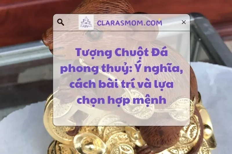 Tượng Chuột Đá Phong Thủy: Ý Nghĩa Và Cách Bài Trí Hiệu Quả 2025