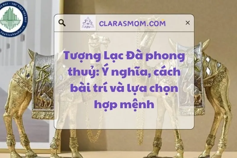 Tượng Lạc Đà Phong Thủy: Ý Nghĩa Và Cách Bài Trí Đúng Chuẩn 2025