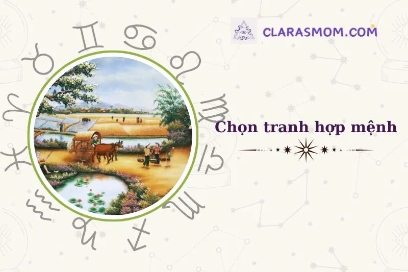 Cách Chọn Tranh Đồng Quê Phong Thủy Phù Hợp