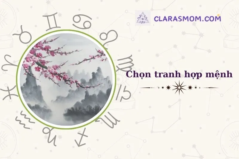 Cách Chọn Tranh Cây Đào Nở Phong Thủy Hợp Mệnh