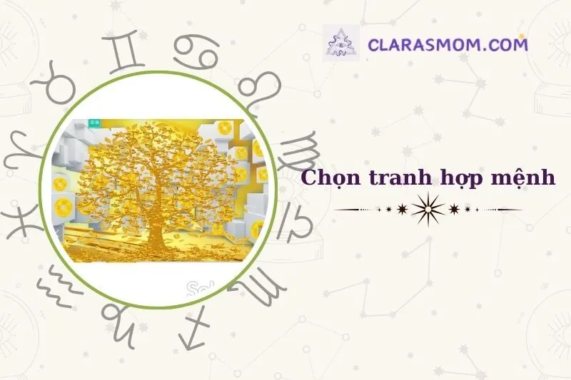 Cách chọn tranh cây tiền phong thủy phù hợp với không gian sống