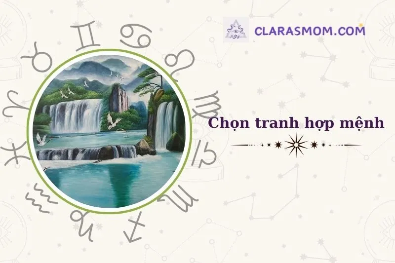 Cách chọn tranh thác nước phong thủy phù hợp