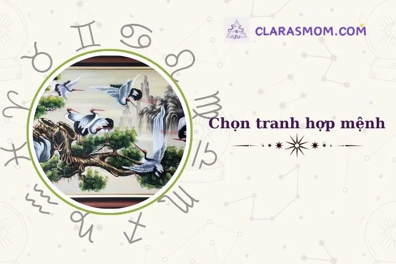 Cách Chọn Tranh Tùng Hạc Diên Niên Phù Hợp