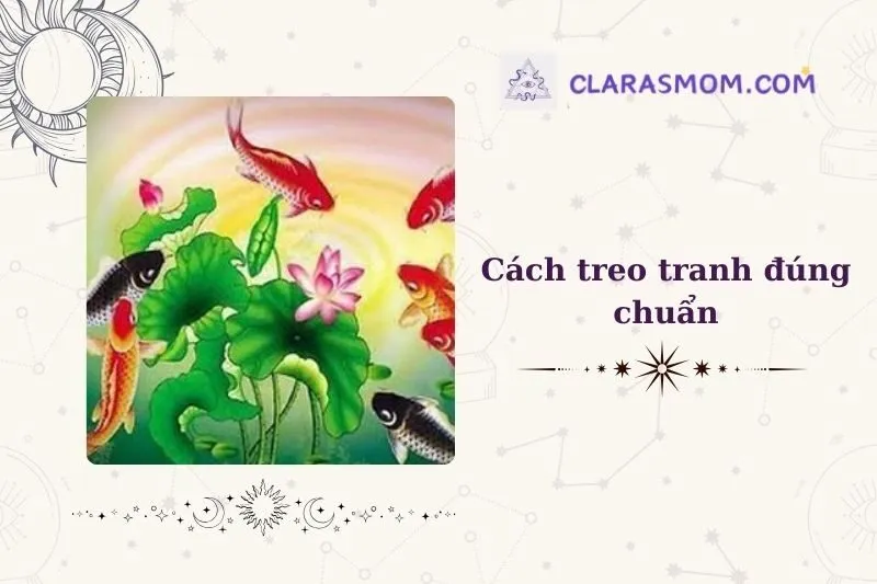 Hướng dẫn cách treo tranh cửu ngư quần hội hợp phong thủy
