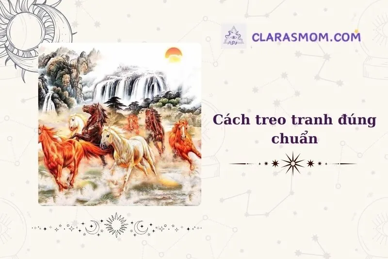 Cách Treo Tranh Mã Đáo Thành Công Hợp Phong Thủy