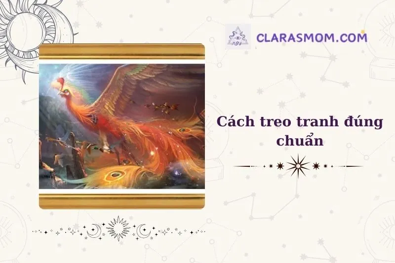 Cách treo tranh phượng hoàng phong thủy đúng cách