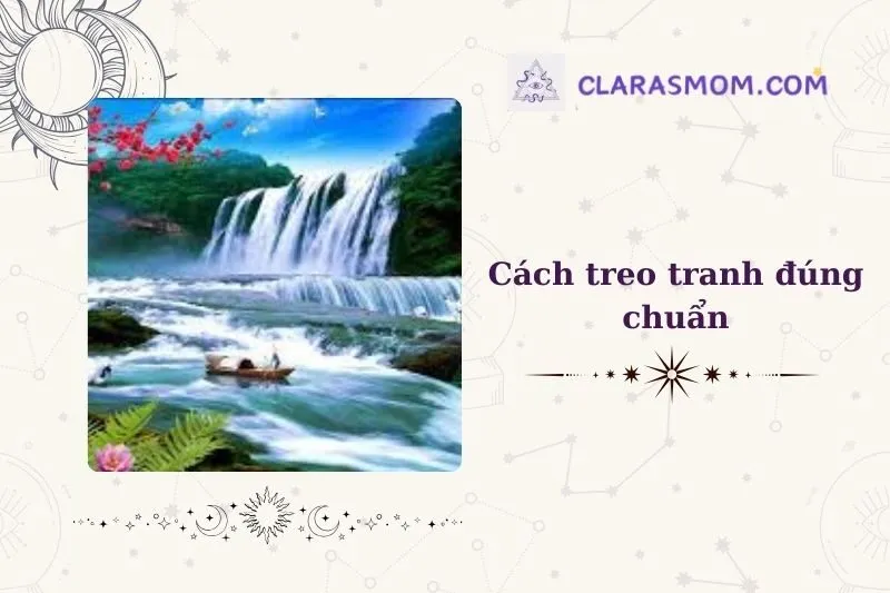 Hướng dẫn cách treo tranh thác nước phong thủy chuẩn nhất
