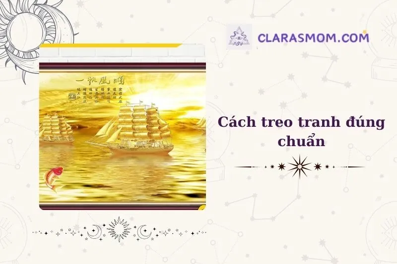 Cách Treo Tranh Thuyền Vàng Đúng Phong Thủy