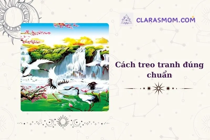 Cách Treo Tranh Tùng Hạc Diên Niên Đúng Phong Thủy