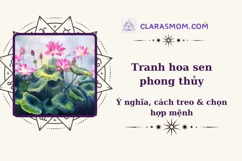 Tranh Hoa Sen Phong Thủy: Ý Nghĩa, Cách Chọn và Treo Hợp Lý 2025