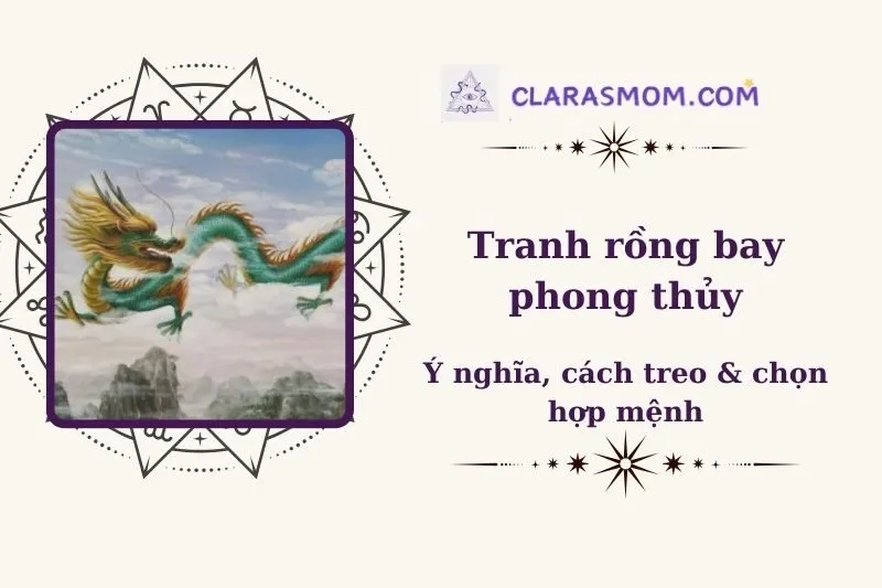 Tranh Rồng Bay Phong Thủy: Ý Nghĩa, Cách Chọn và Vị Trí Treo 2025