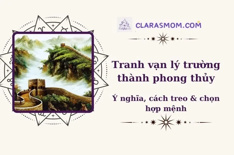 Tranh Vạn Lý Trường Thành Phong Thủy: Ý Nghĩa, Cách Chọn và Cách Treo 2025