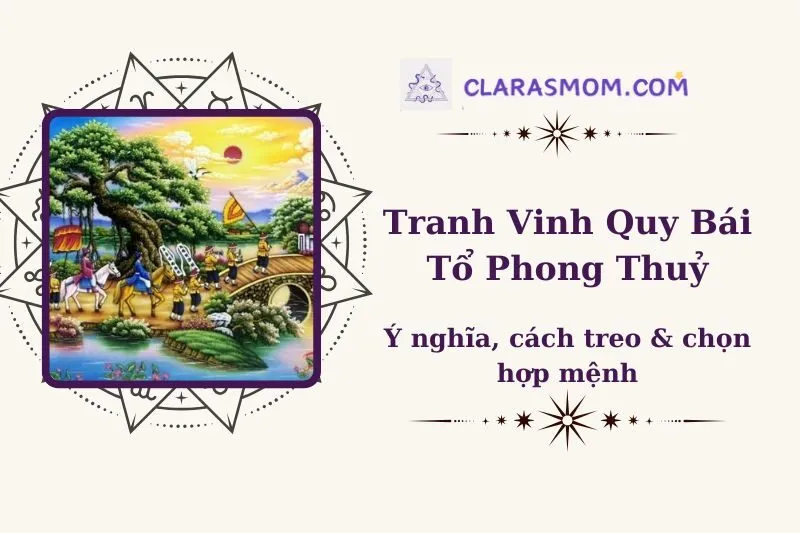 Tranh Vinh Quy Bái Tổ Phong Thuỷ 2025: Ý Nghĩa và Cách Treo