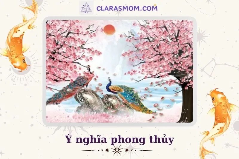 Ý Nghĩa Phong Thủy Của Tranh Cây Đào Nở