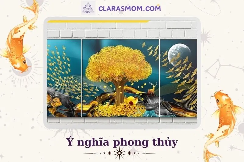 Ý nghĩa của tranh cây tiền phong thủy trong cuộc sống