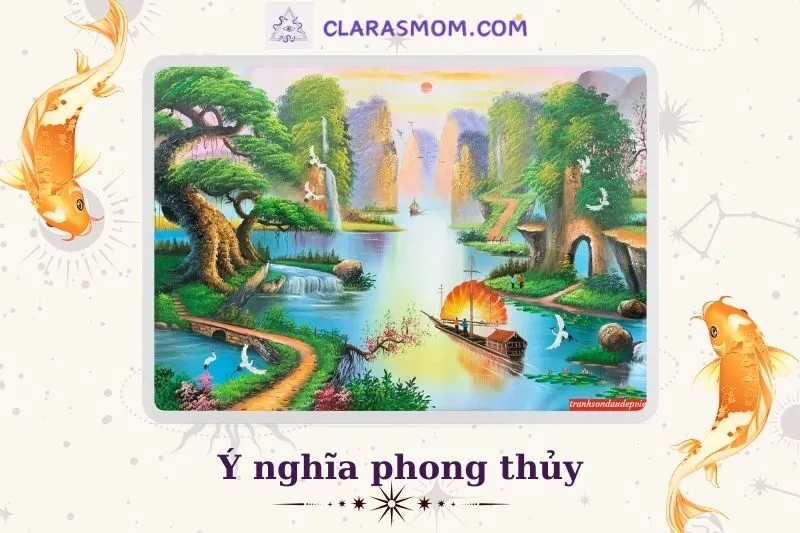 Ý Nghĩa Phong Thủy Của Tranh Sơn Thủy Hữu Tình