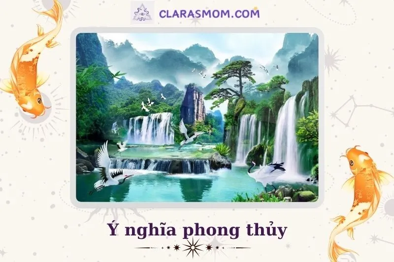 Tranh thác nước phong thủy là gì? Ý nghĩa và lợi ích