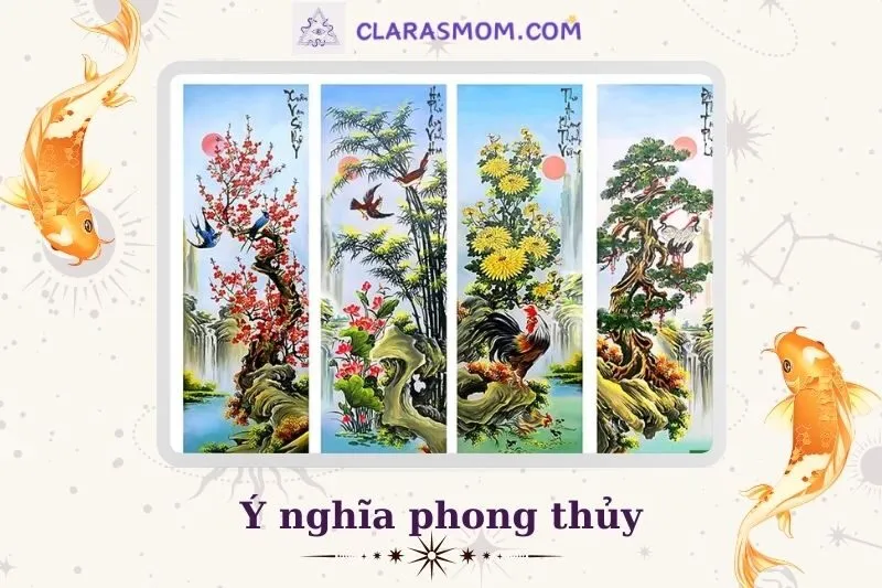 Ý Nghĩa Phong Thủy của Tranh Tứ Quý